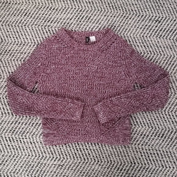 H&M Slightly cropped red knitted sweater - Picture 1 of 6